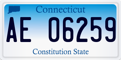 CT license plate AE06259