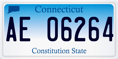 CT license plate AE06264