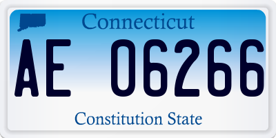 CT license plate AE06266