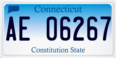 CT license plate AE06267