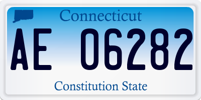 CT license plate AE06282
