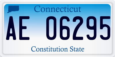 CT license plate AE06295