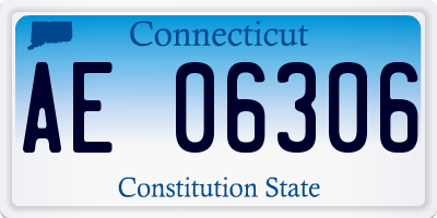 CT license plate AE06306