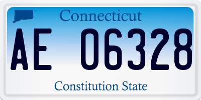 CT license plate AE06328