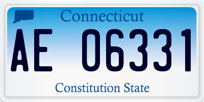 CT license plate AE06331