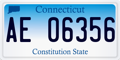 CT license plate AE06356