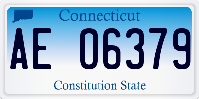 CT license plate AE06379