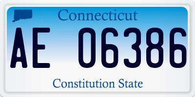CT license plate AE06386