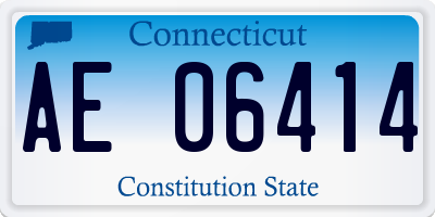 CT license plate AE06414