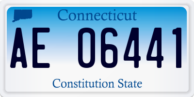 CT license plate AE06441