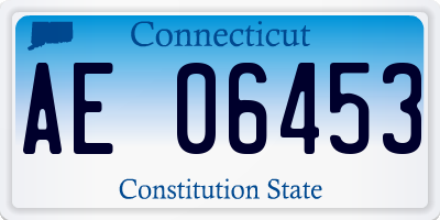 CT license plate AE06453