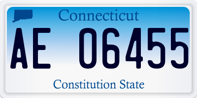 CT license plate AE06455