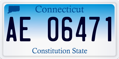 CT license plate AE06471