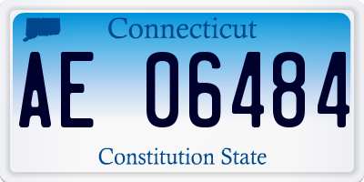 CT license plate AE06484