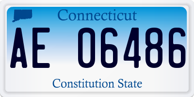 CT license plate AE06486