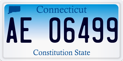 CT license plate AE06499