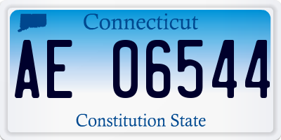 CT license plate AE06544