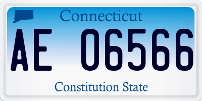 CT license plate AE06566