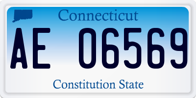 CT license plate AE06569