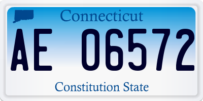 CT license plate AE06572