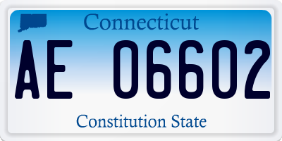 CT license plate AE06602