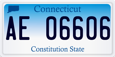 CT license plate AE06606