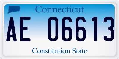 CT license plate AE06613