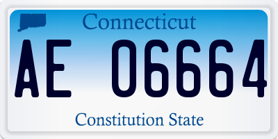 CT license plate AE06664