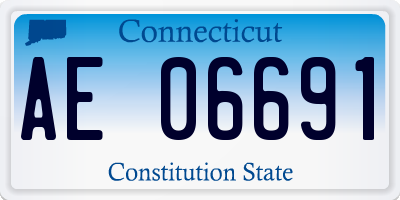 CT license plate AE06691