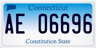CT license plate AE06696