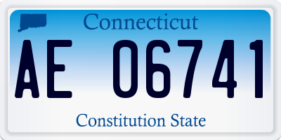 CT license plate AE06741