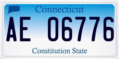 CT license plate AE06776