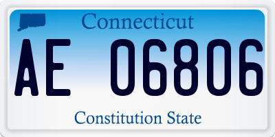 CT license plate AE06806