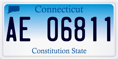 CT license plate AE06811