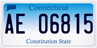 CT license plate AE06815