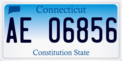 CT license plate AE06856