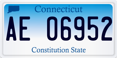 CT license plate AE06952