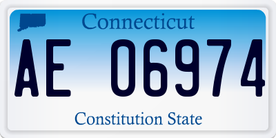 CT license plate AE06974