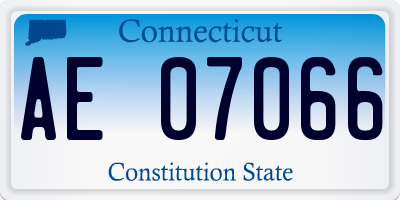 CT license plate AE07066