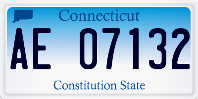 CT license plate AE07132
