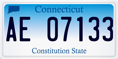 CT license plate AE07133