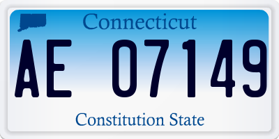 CT license plate AE07149