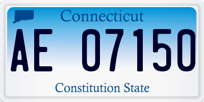 CT license plate AE07150