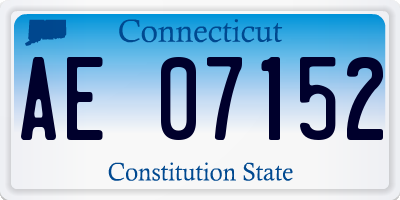 CT license plate AE07152