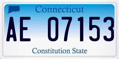 CT license plate AE07153