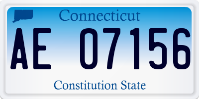 CT license plate AE07156