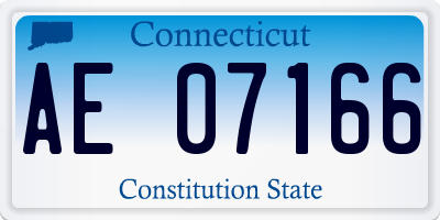 CT license plate AE07166
