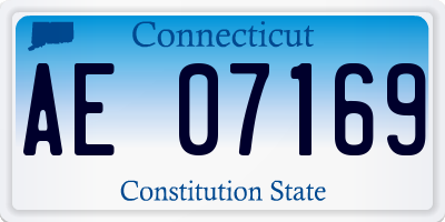 CT license plate AE07169