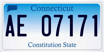 CT license plate AE07171