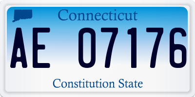 CT license plate AE07176